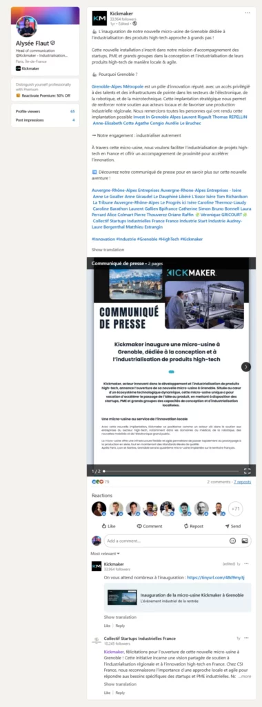 alysee-flaut-strategie-communication-editoriale-evenementielle-ouverture-agence-kickmaker-grenoble-article-presse-lessor-grenoble16